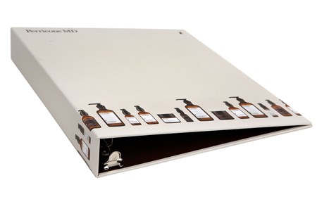 Film lamination Matte finish Perricone MD binder